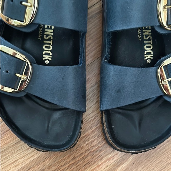 Birkenstock Arizona Big Buckle Navy with Gold Buckles - Picture 8 of 8